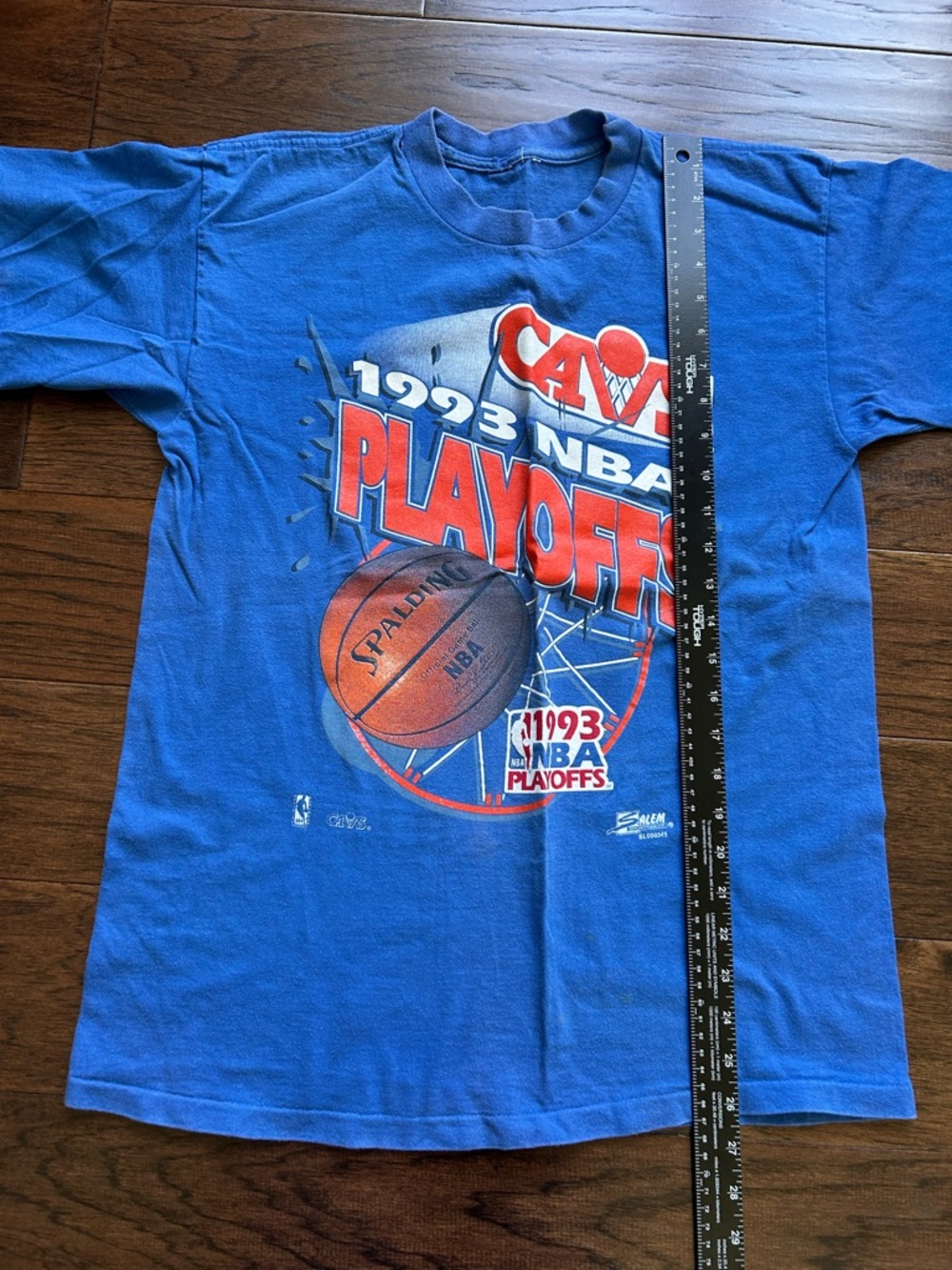 Vintage Cleveland Cavaliers Cavs 1993 NBA Playoffs Blue T‑Shirt - Picture 6 of 6